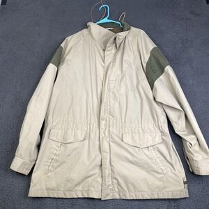 Vintage Early Winters Jacket Mens XL Khaki Gore-Tex Parka Field Coat Hiking 80s